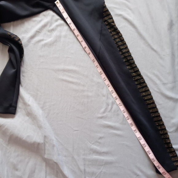 Koral X Small Black Leggings with Gold Detail - Picture 5 of 11